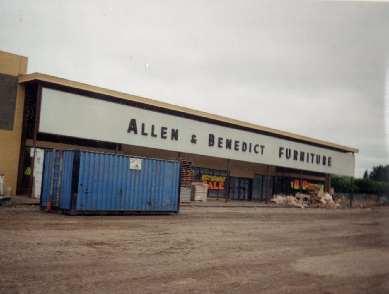 Before the outlets - Allen & Benedict store demolition begins